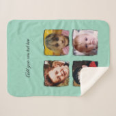 4 photo collage add text green sherpadecke (Vorderseite (Horizontal))