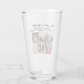 4 photo collage and personalized text photo gift glas (Rückseite)