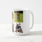 4 Photo Collage Dog Lover Pet Kaffeetasse (VorderseiteRechts)