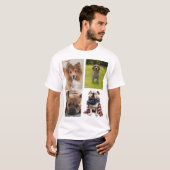 4 Photo Collage Dog Lover Pet T-Shirt (Vorne ganz)