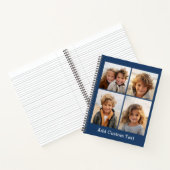 4 Photo Collage - you can change background color Notizblock (Innenseite)