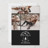 4 Photo First Christmas as Mr. & Mrs Feiertagskarte (Vorderseite)