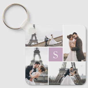 4 Photo Gallery Lovely Lavender Monogram Schlüsselanhänger