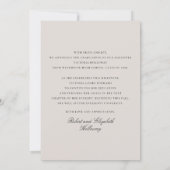 4 Photo Modern Ivory Graduation Announcement  Einladung (Rückseite)