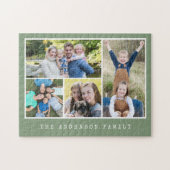 4 Photos Gallery Collage Family Personalized Puzzle (Horizontal)
