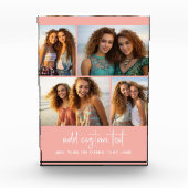 4 Pic Collage - einfache, minimale Druckfehler und Fotoblock (Vorderseite)