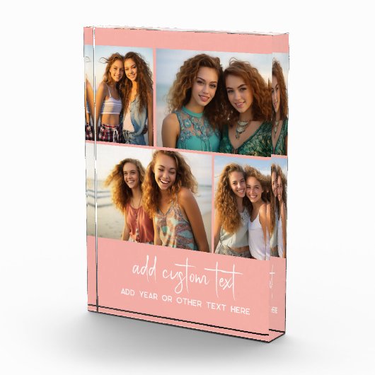 4 Pic Collage - einfache, minimale Druckfehler und Fotoblock (Rechts)