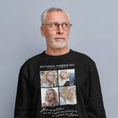 4 Picture Memorial Beerdigung Sweatshirt