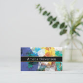 4. Polygonale personalisierte geometrische Formen Visitenkarte (Stehend Vorderseite)