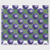 4 Pool Ball Muster Geschenkpapier (Flach)