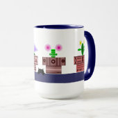 4 Pots und eine Cat-Tasse Tasse (VorderseiteRechts)