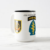 4. PSYOPS-GRUPPE (ABN) ZWEIFARBIGE TASSE (Vorderseite Links)