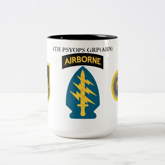 4. PSYOPS-GRUPPE (ABN) ZWEIFARBIGE TASSE (Mittel)