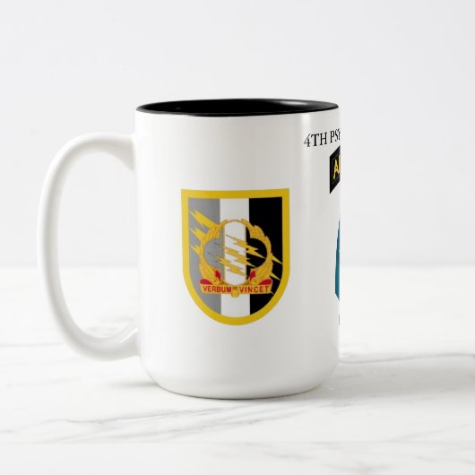 4. PSYOPS-GRUPPE (ABN) ZWEIFARBIGE TASSE (Links)