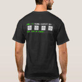 4 QRs - "END OF FAKES" - T-Shirt (Rückseite)