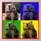 4 QUADRATBEAR POSTER (Vorne)