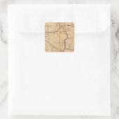 4 QUADRATISCHER AUFKLEBER (Tasche)