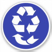 4 R Recycelnd Symbol Aufkleber (Vorderseite)