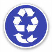 4 R Recycelnd Symbol Aufkleber (Vorderseite)
