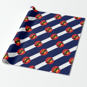4-Rad-in-CO-Flagge-2 Geschenkpapier