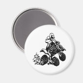 4 Rad Quad Racing Magnet (Vorderseite/Rückseite)