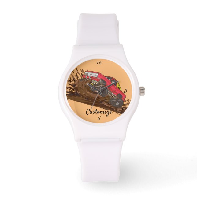 4-Rad-Schlammkahn Thunder_Cove Armbanduhr (Vorderseite)