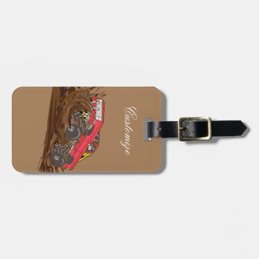 4-Rad-Schlammkahn Thunder_Cove Gepäckanhänger (Vorderseite horizontal)