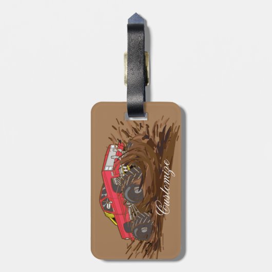 4-Rad-Schlammkahn Thunder_Cove Gepäckanhänger (Rückseite vertikal)