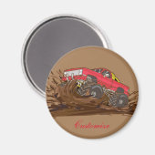 4-Rad-Schlammkahn Thunder_Cove Magnet (Vorderseite/Rückseite)