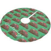 4-Rad-Schlammkahn Thunder_Cove Polyester Weihnachtsbaumdecke (Schrägansicht)