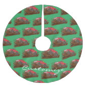4-Rad-Schlammkahn Thunder_Cove Polyester Weihnachtsbaumdecke (Vorderseite)