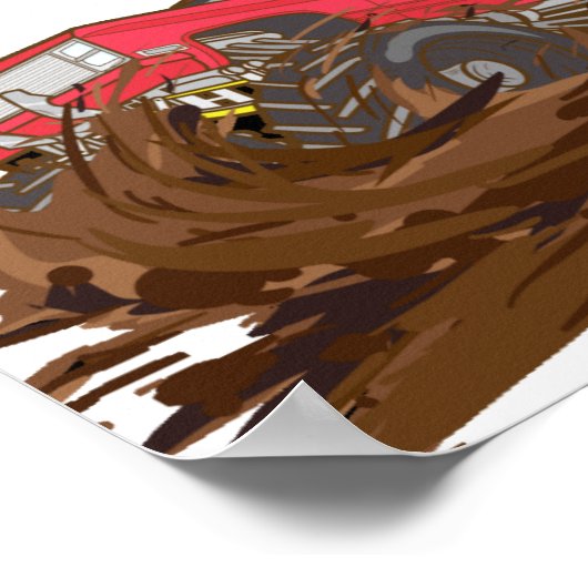 4-Rad-Schlammkahn Thunder_Cove Poster (Ecke)