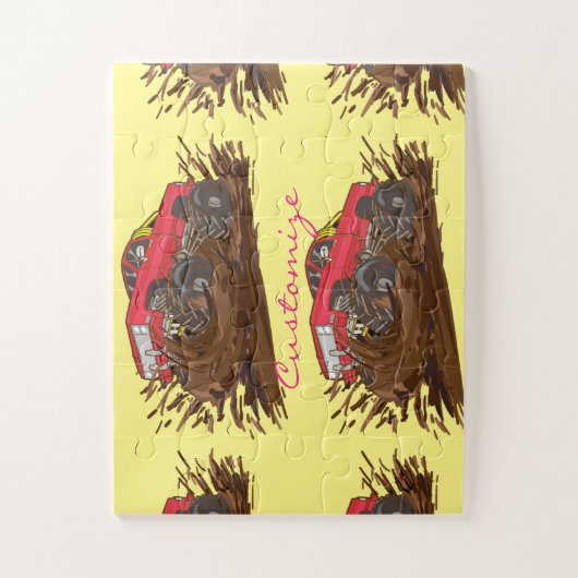 4-Rad-Schlammkahn Thunder_Cove Puzzle (Vertikal)