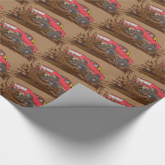 4-Rad-Schlammstapler Thunder_Cove Geschenkpapier (Ecke)