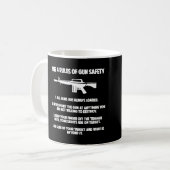 4 Regeln für die Sicherheit von Schusswaffen - gut Kaffeetasse (Vorderseite Links)