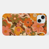 4. Retro Groovy Blumen-Handyhülle iPhone Hülle (Rückseite (Horizontal))