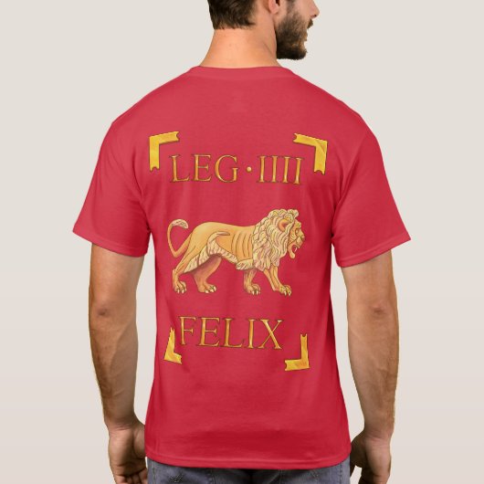 4 römischer Legio IIII Flavia Felix Vexillum T - T-Shirt (Rückseite)