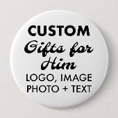 4" Round Button Button Abzeichen Benutzerdefiniert (Vorderseite)