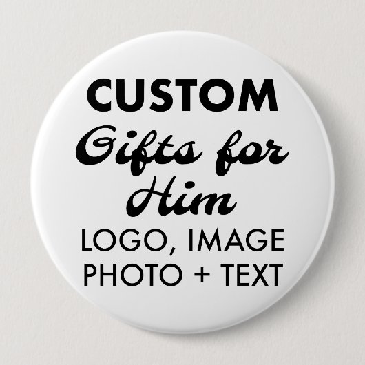 4" Round Button Button Abzeichen Benutzerdefiniert (Vorderseite)