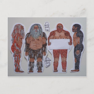 4 Sagittal Wappen bigfoot, Postkarte