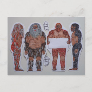 4 Sagittal Wappen bigfoot, Postkarte