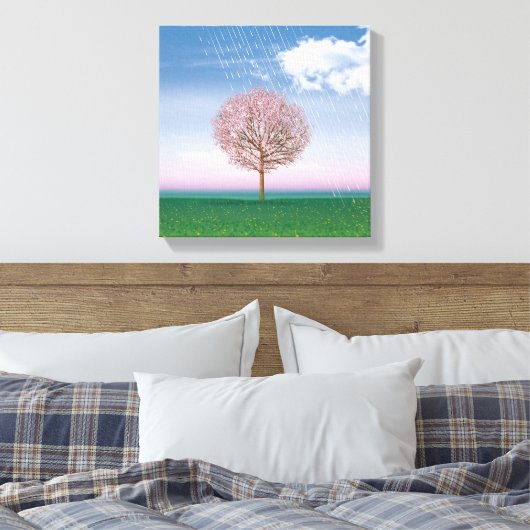 4 Saison 4 Panels SPRING Art Leinwand Druck (Insitu (Schlafzimmer))