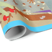 4 SAISONEN ARTDECO SCHÖNHEIT FASHION ILLUSTRATIONE GESCHENKPAPIER (Rolleneckpunkt)