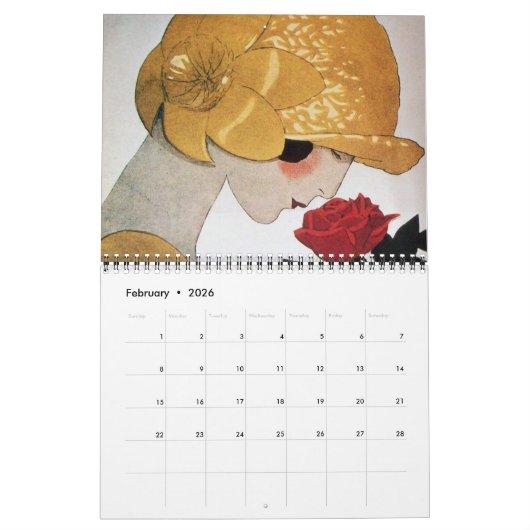 4 SAISONS 2016 ARTDECO SCHÖNHEIT FASHION ILLUSTRAT KALENDER (Feb 2026)