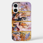 4 Saisons von Alphonse Mucha, Vintager Jugendstil Case-Mate iPhone Hülle (Rückseite)