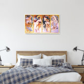 4 Saisons von Alphonse Mucha, Vintager Jugendstil Leinwanddruck (Insitu (Schlafzimmer))