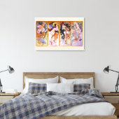 4 Saisons von Alphonse Mucha, Vintager Jugendstil Leinwanddruck (Insitu (Schlafzimmer))