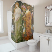 4 Saisons von Walter Crane Duschvorhang (Beispiel)