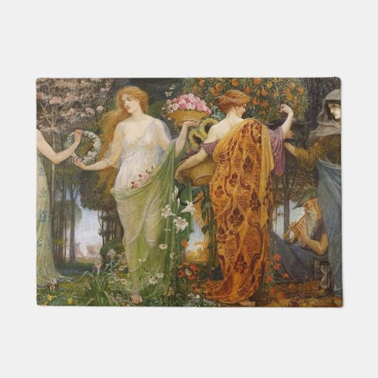 4 Saisons von Walter Crane Fußmatte (Vorderseite)