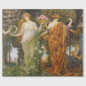 4 Saisons von Walter Crane Geschenkpapier (Flach)